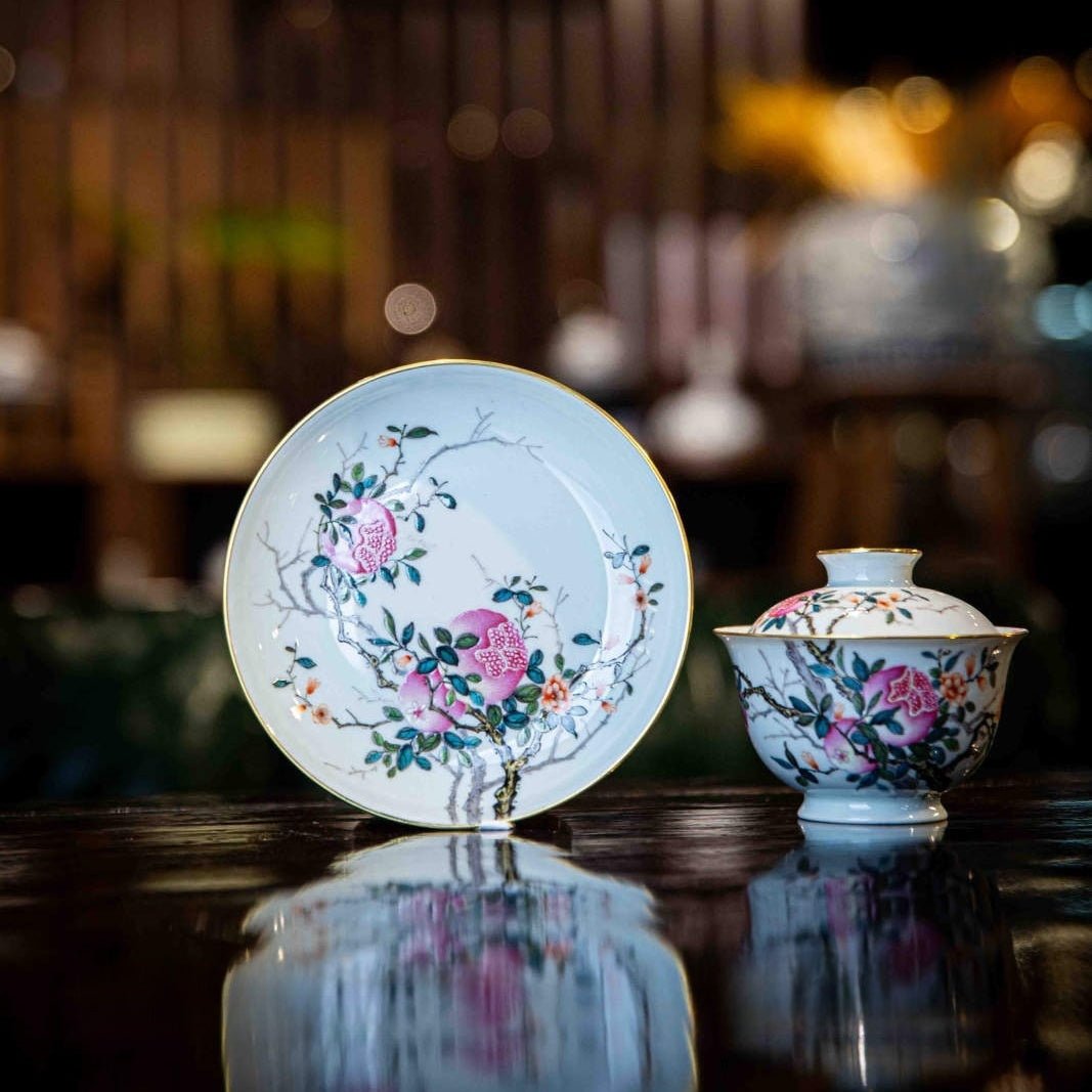 Shi Liu - Jing De Zhen Porcelain Gaiwan - zycs_China