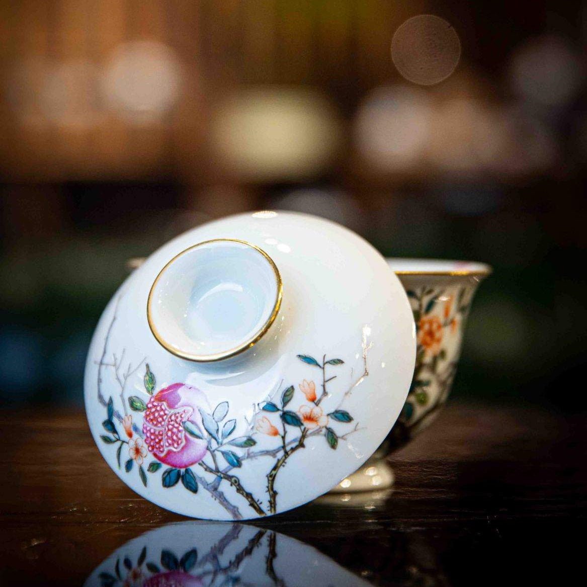Shi Liu - Jing De Zhen Porcelain Gaiwan - zycs_China