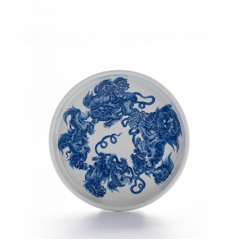 Shi Zi Xiu Qiu 150cc - Jing De Zhen Porcelain Gaiwan - zycs_China