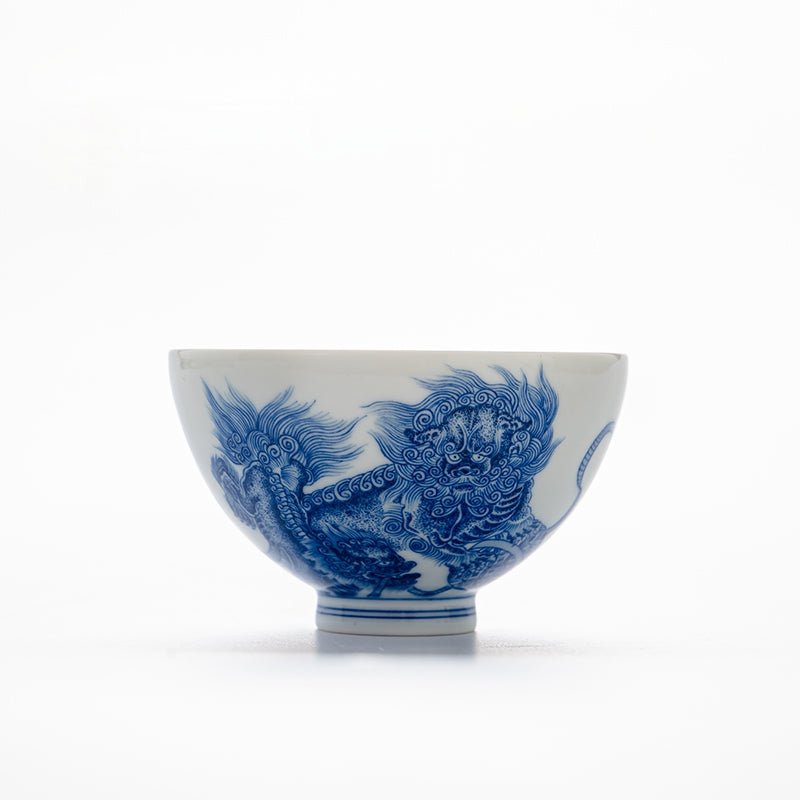 Shi Zi Xiu Qiu 150cc - Jing De Zhen Porcelain Gaiwan - zycs_China