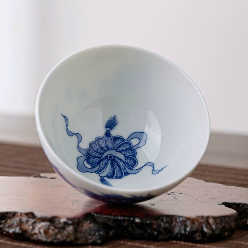 Shi Zi Xiu Qiu 150cc - Jing De Zhen Porcelain Gaiwan - zycs_China