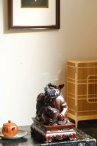 Shi Zi Xiu Qiu - Wood Sculpture - zycs_China