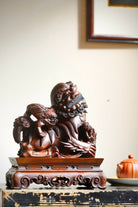 Shi Zi Xiu Qiu - Wood Sculpture - zycs_China