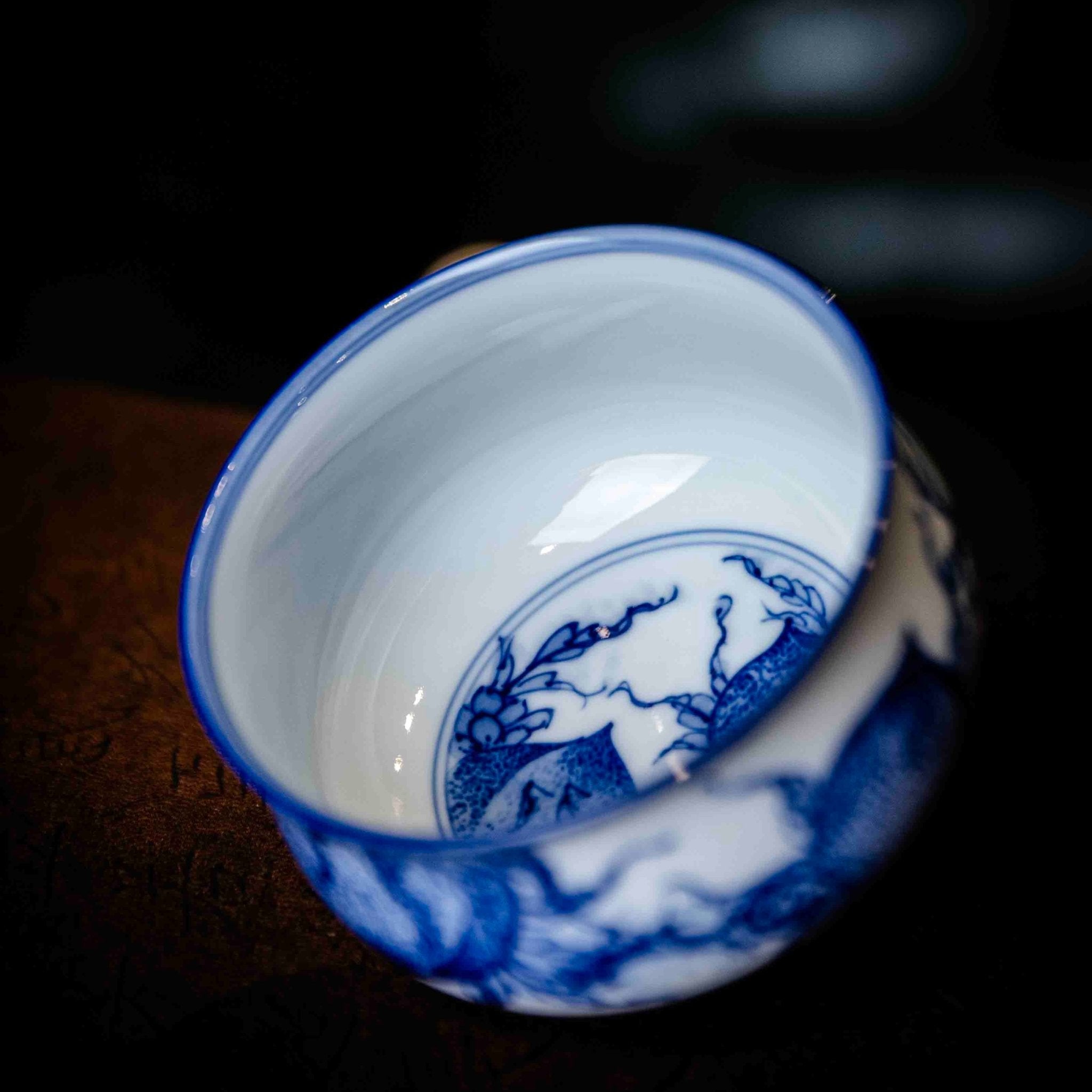 Shou Tao 130cc - Jing De Zhen Porcelain Gaiwan - zycs_China