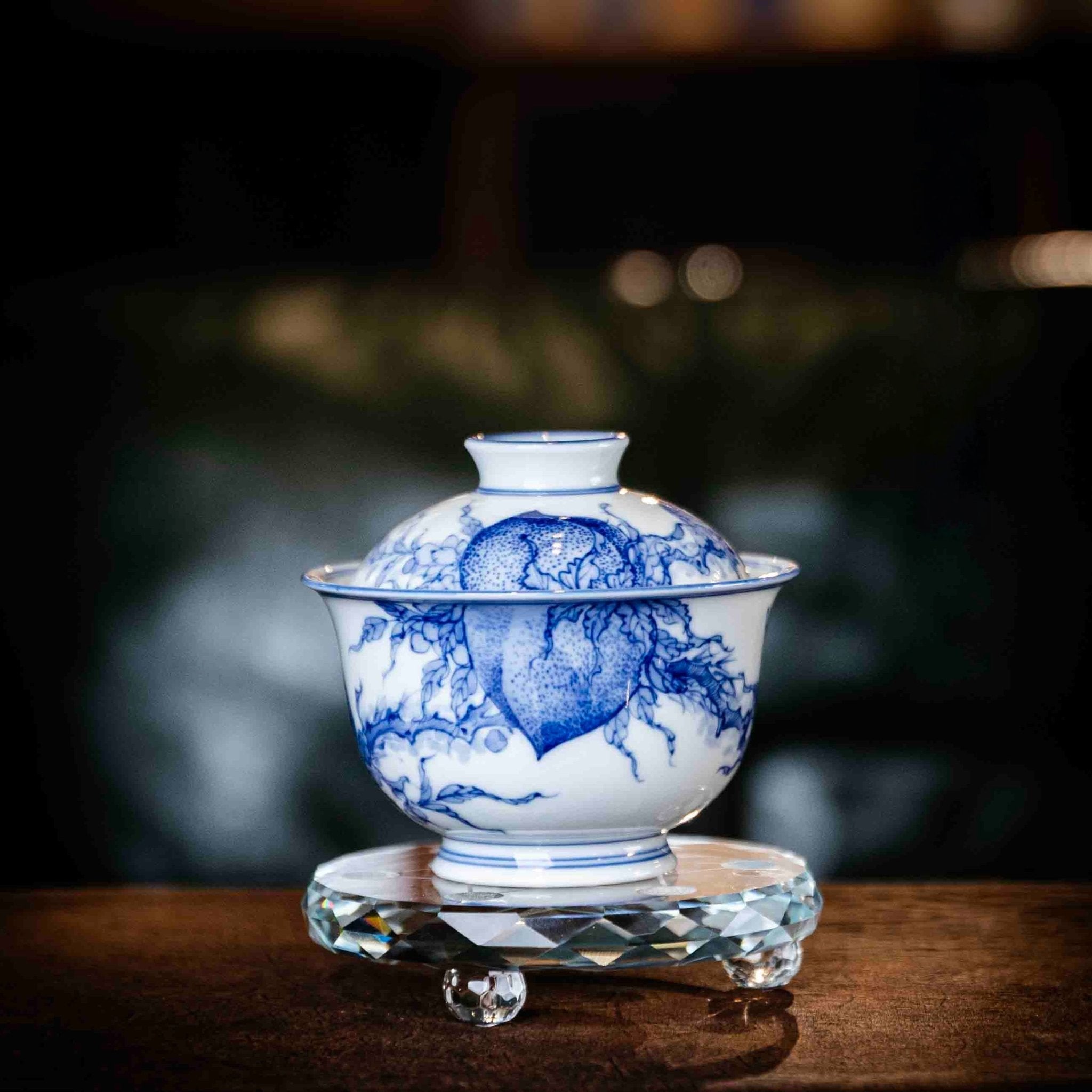 Shou Tao 130cc - Jing De Zhen Porcelain Gaiwan - zycs_China