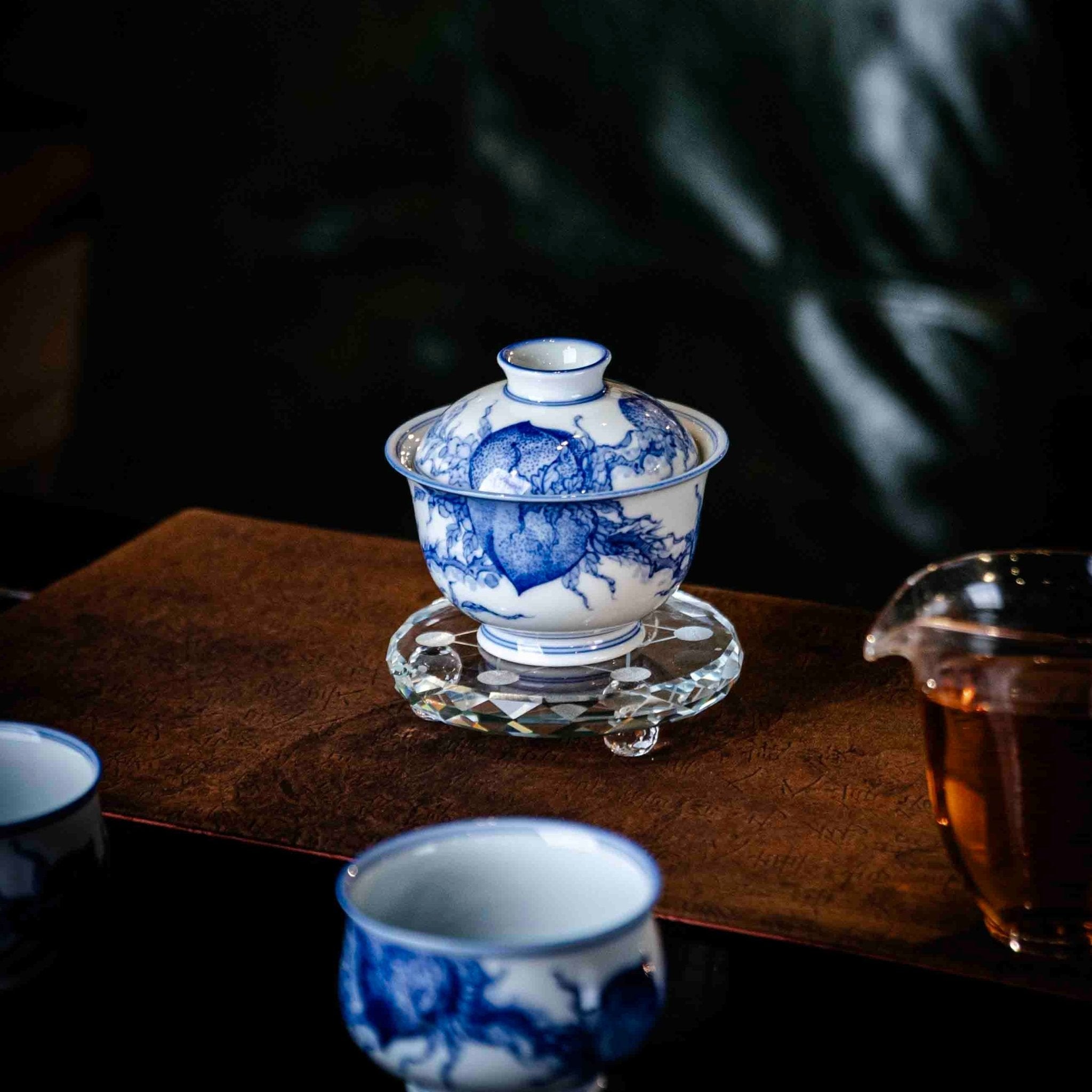 Shou Tao 130cc - Jing De Zhen Porcelain Gaiwan - zycs_China
