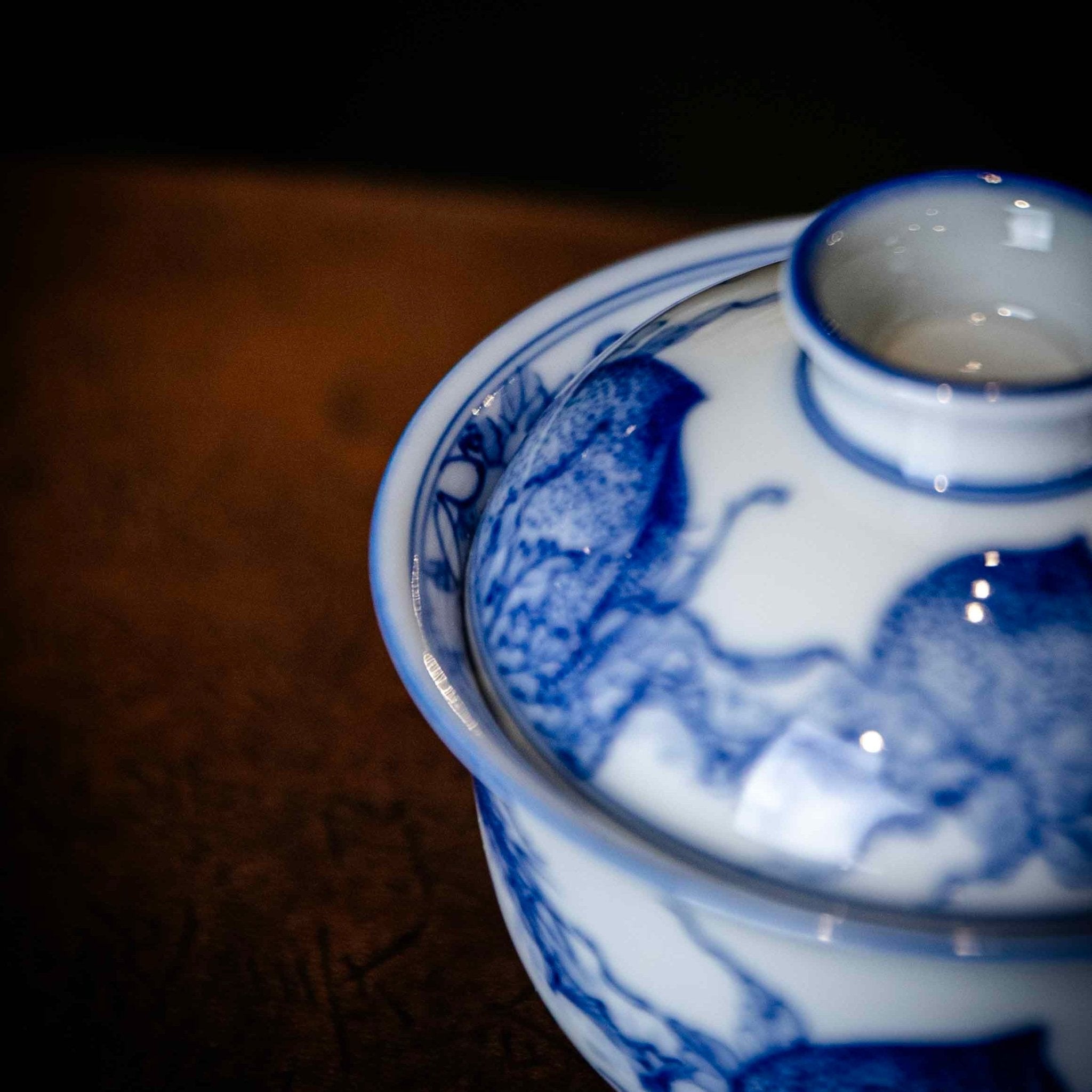 Shou Tao 130cc - Jing De Zhen Porcelain Gaiwan - zycs_China