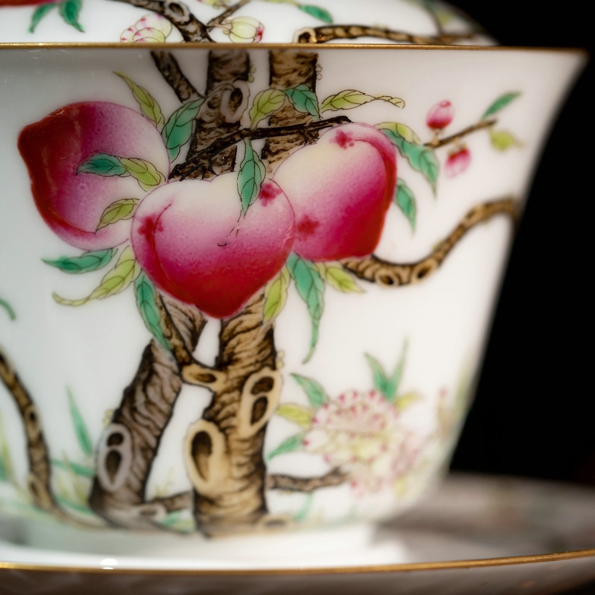 Shou Tao 200cc - Jing De Zhen Porcelain Gaiwan - zycs_China