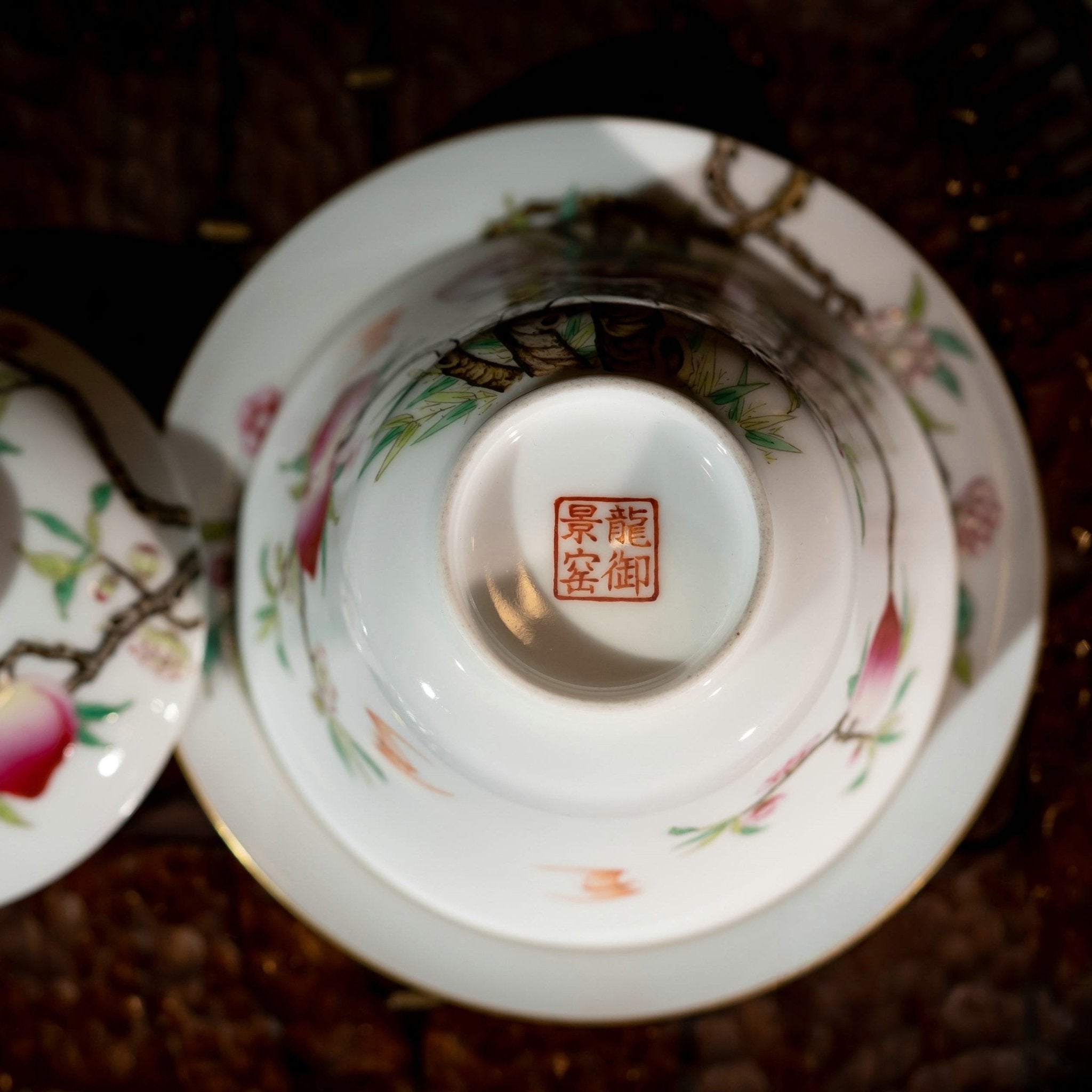 Shou Tao 200cc - Jing De Zhen Porcelain Gaiwan - zycs_China