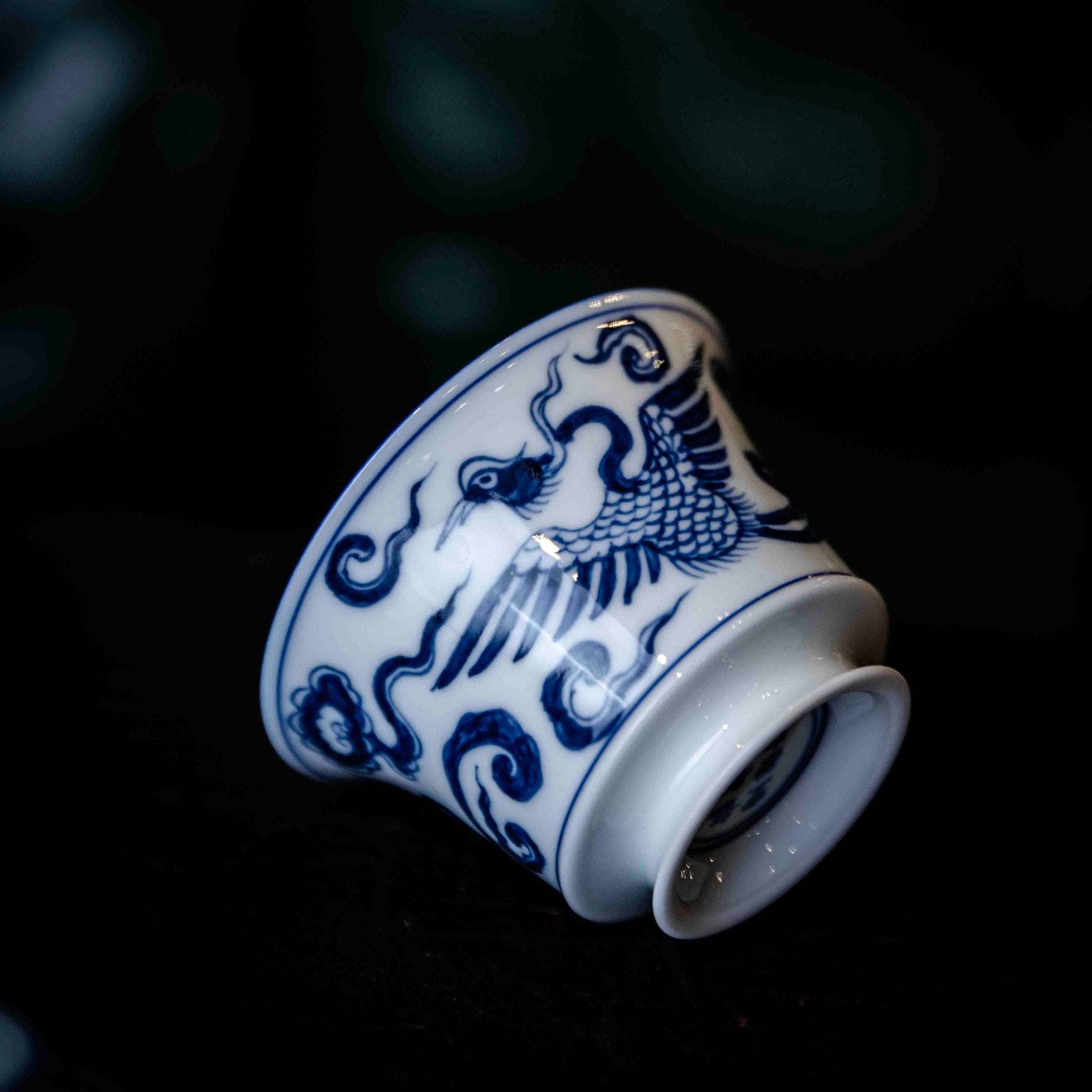 Shuang Feng 100cc - Jing De Zhen Porcelain Gaiwan - zycs_China