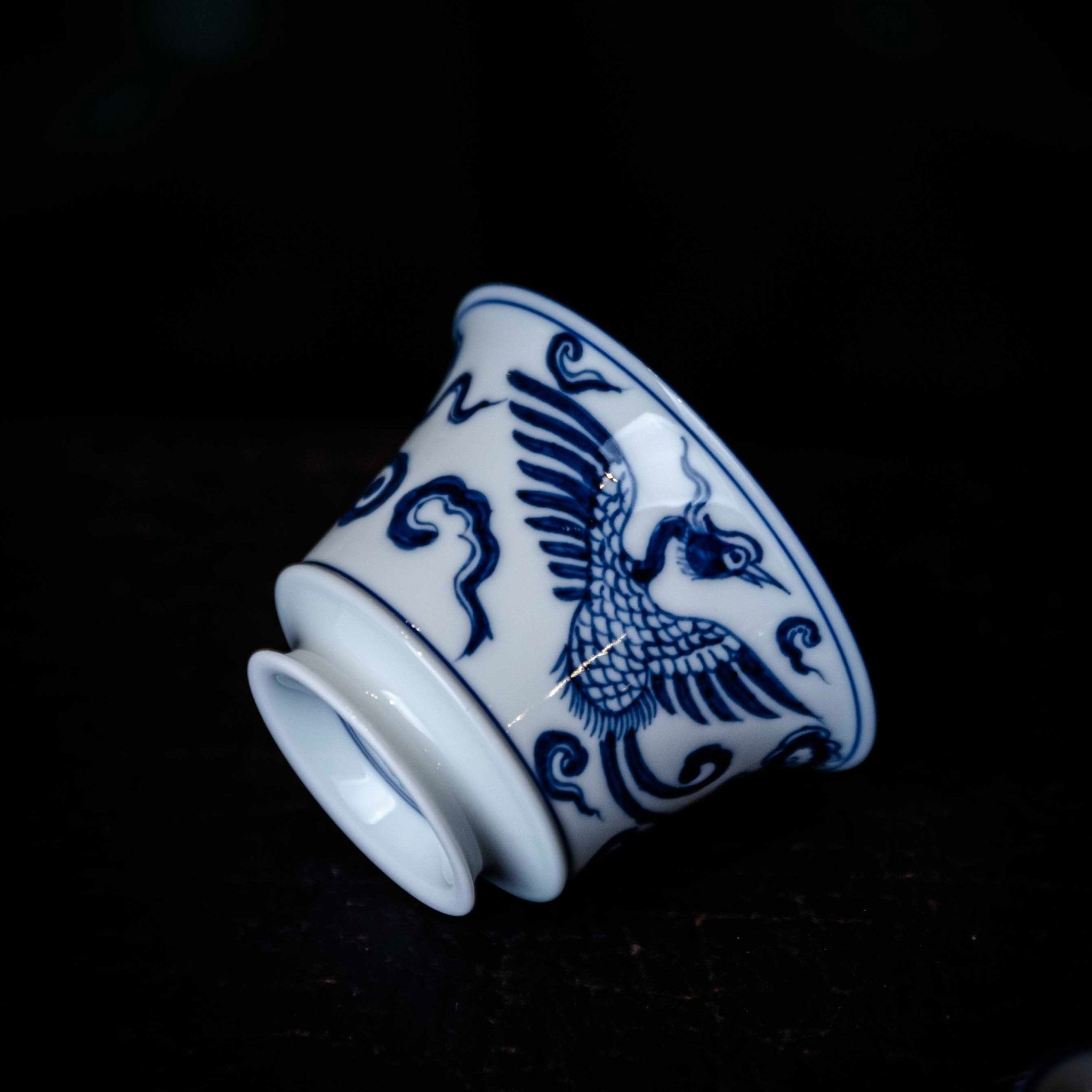 Shuang Feng 100cc - Jing De Zhen Porcelain Gaiwan - zycs_China