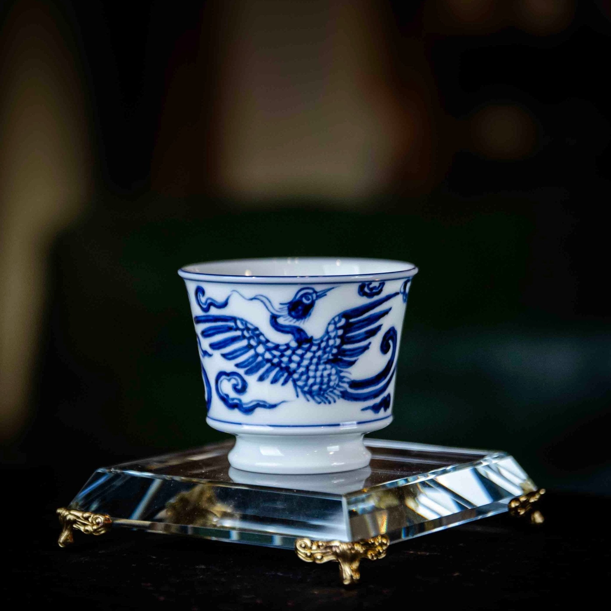 Shuang Feng 100cc - Jing De Zhen Porcelain Gaiwan - zycs_China