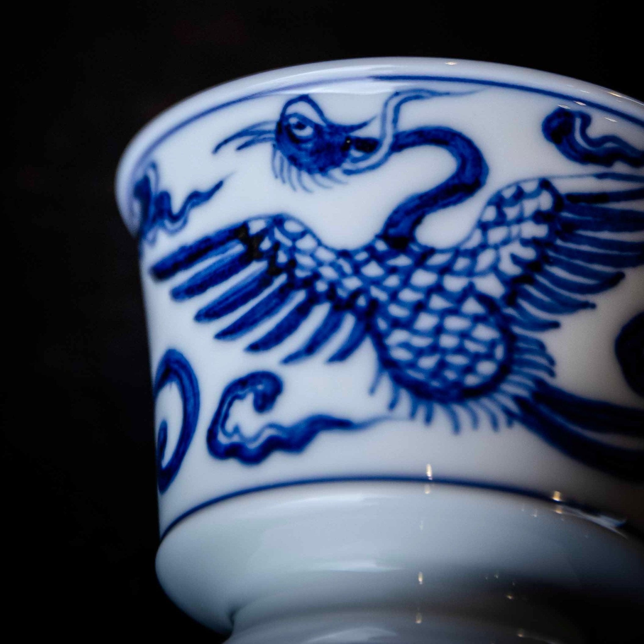 Shuang Feng 100cc - Jing De Zhen Porcelain Gaiwan - zycs_China