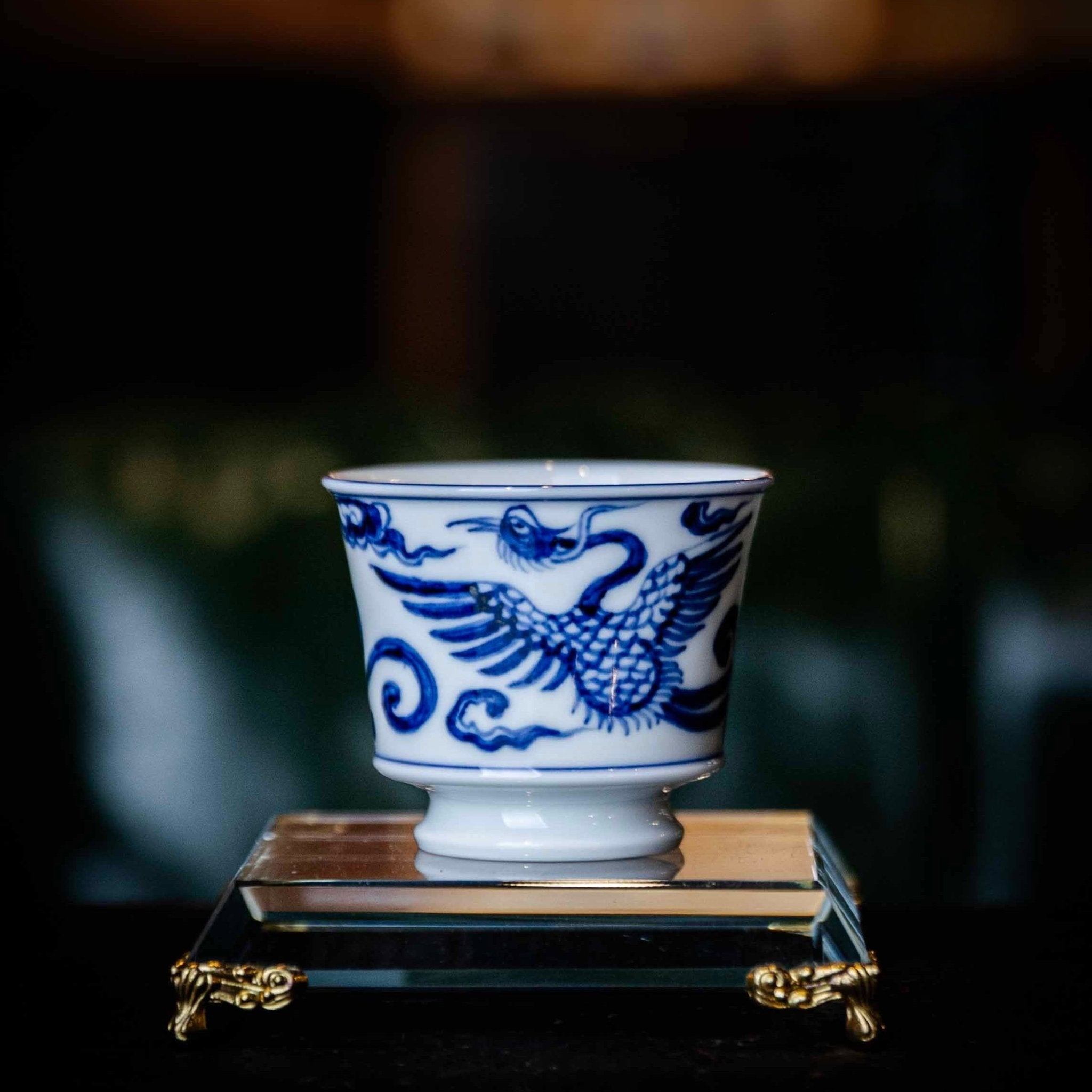 Shuang Feng 100cc - Jing De Zhen Porcelain Gaiwan - zycs_China