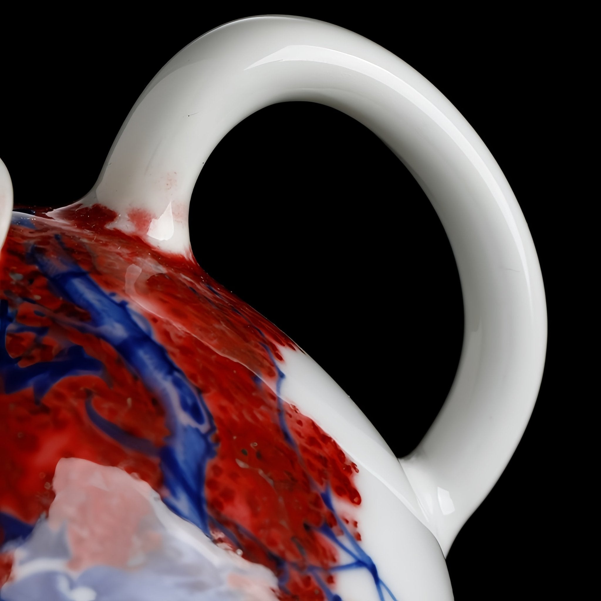 Shuang Qi 140cc - Jing De Zhen Porcelain Teapot - zycs_China