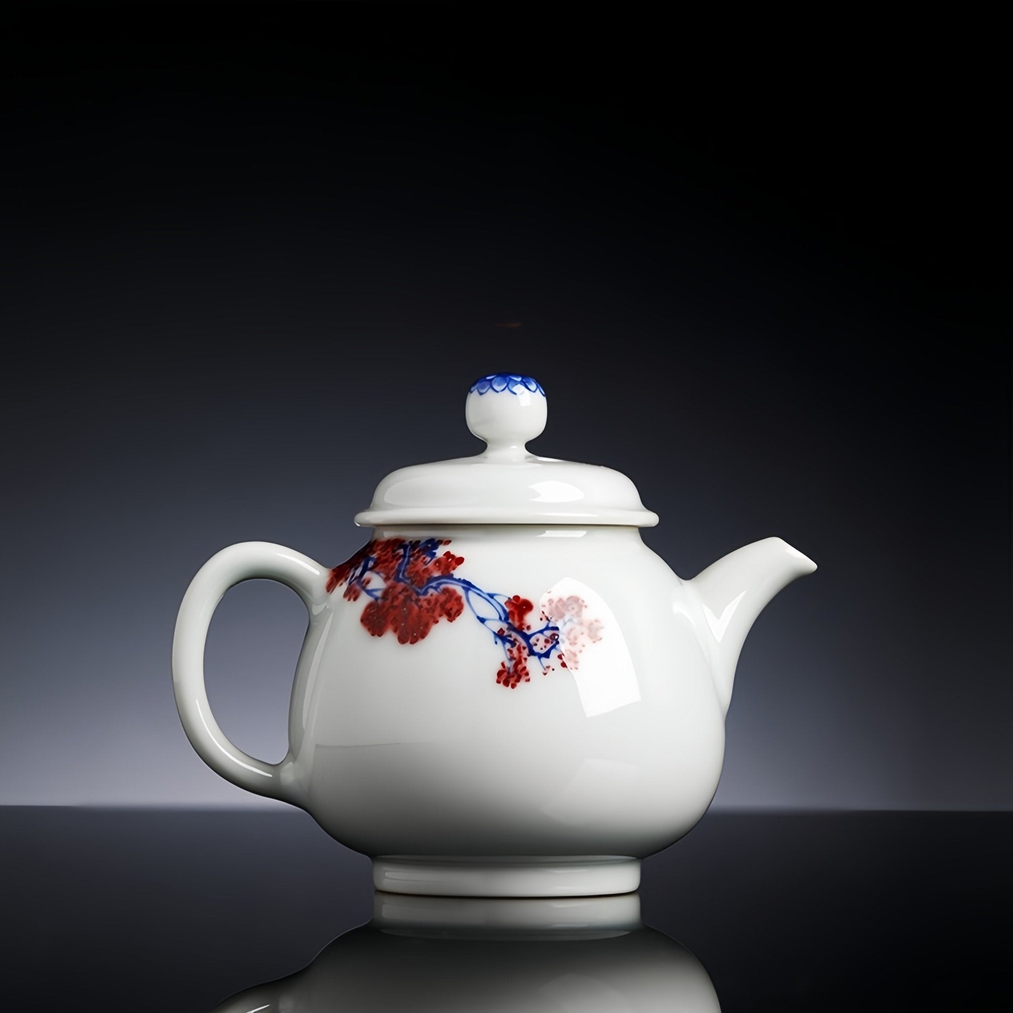 Shuang Qi 140cc - Jing De Zhen Porcelain Teapot - zycs_China