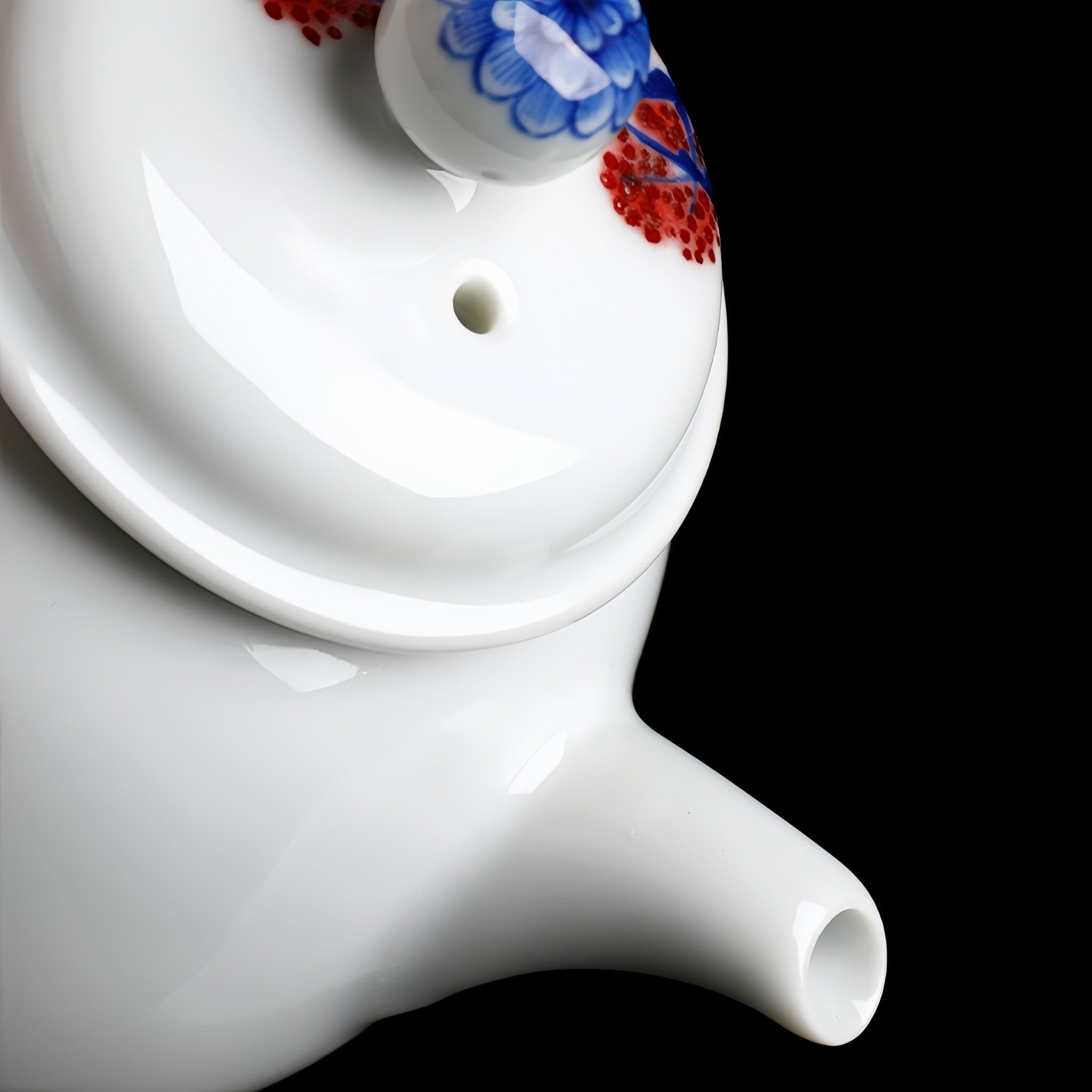 Shuang Qi 140cc - Jing De Zhen Porcelain Teapot - zycs_China