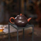 Shuang Se Shui Ping 210cc - Yixing Handmade Teapot - zycs_China