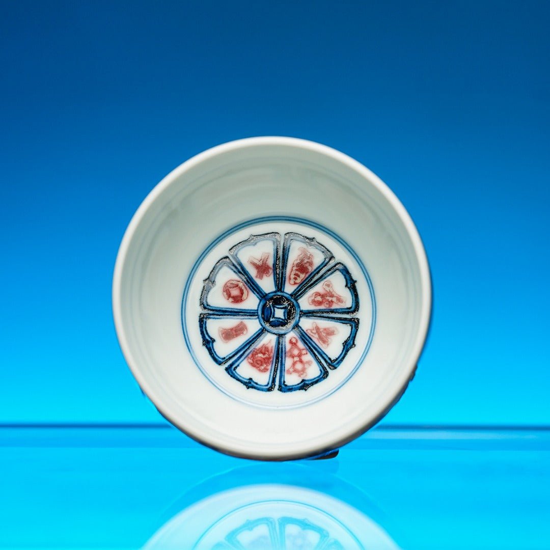 Shuang Shi Xiu Qiu 150cc - Jing De Zhen Porcelain Gaiwan - zycs_China