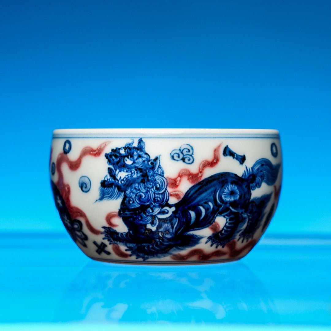 Shuang Shi Xiu Qiu 150cc - Jing De Zhen Porcelain Gaiwan - zycs_China