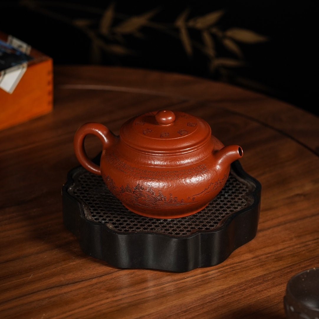 Shuang Xian Fang Gu 280cc - Yixing Handmade Teapot - zycs_China