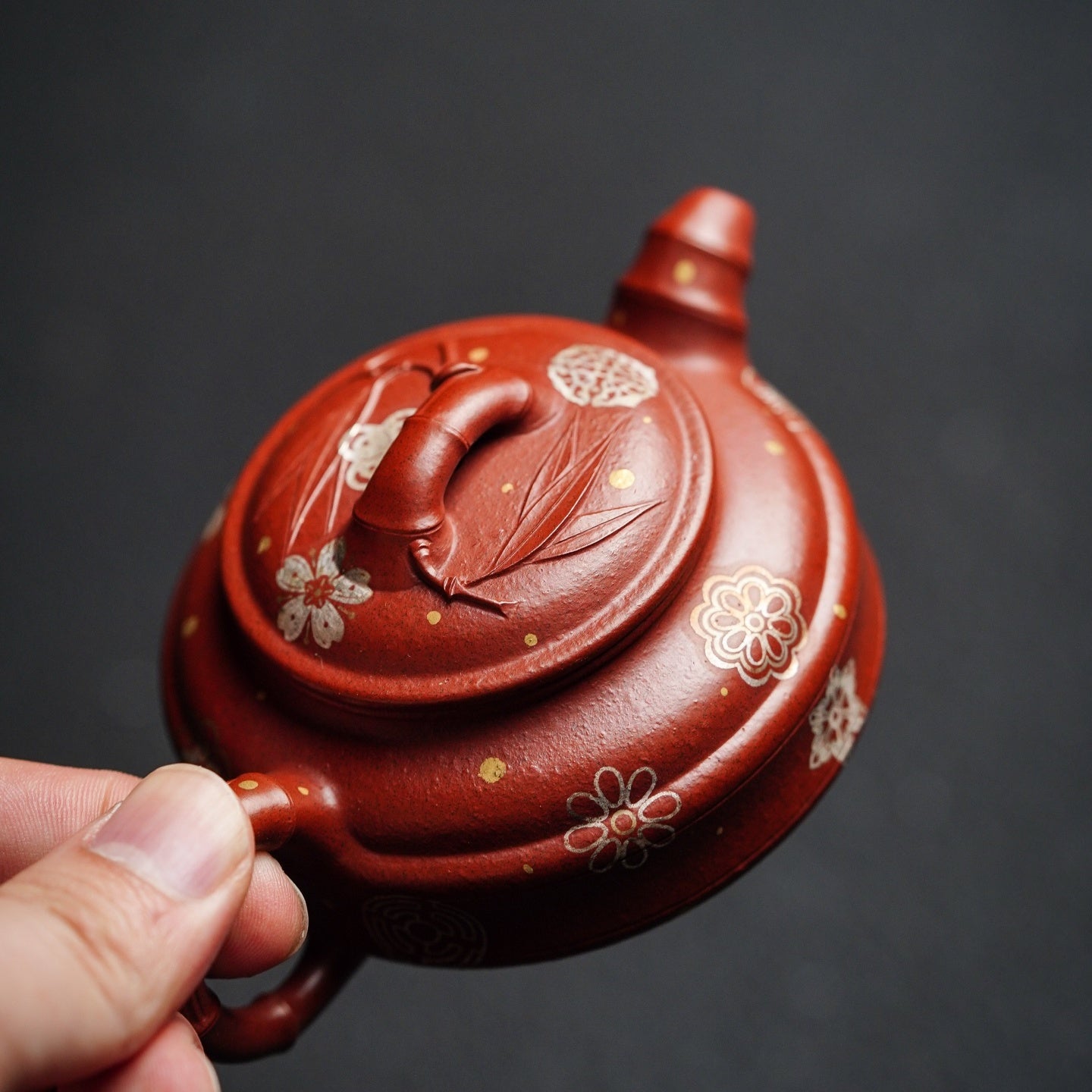 Shuang Xian Zhu Gu 130cc - Yixing Handmade Teapot - zycs_China