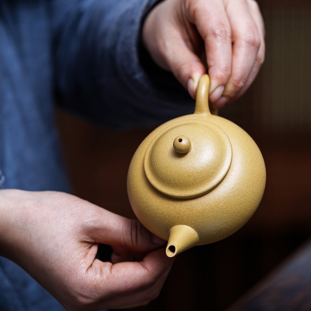 Shui Ping 180cc - Yixing Handmade Teapot - zycs_China