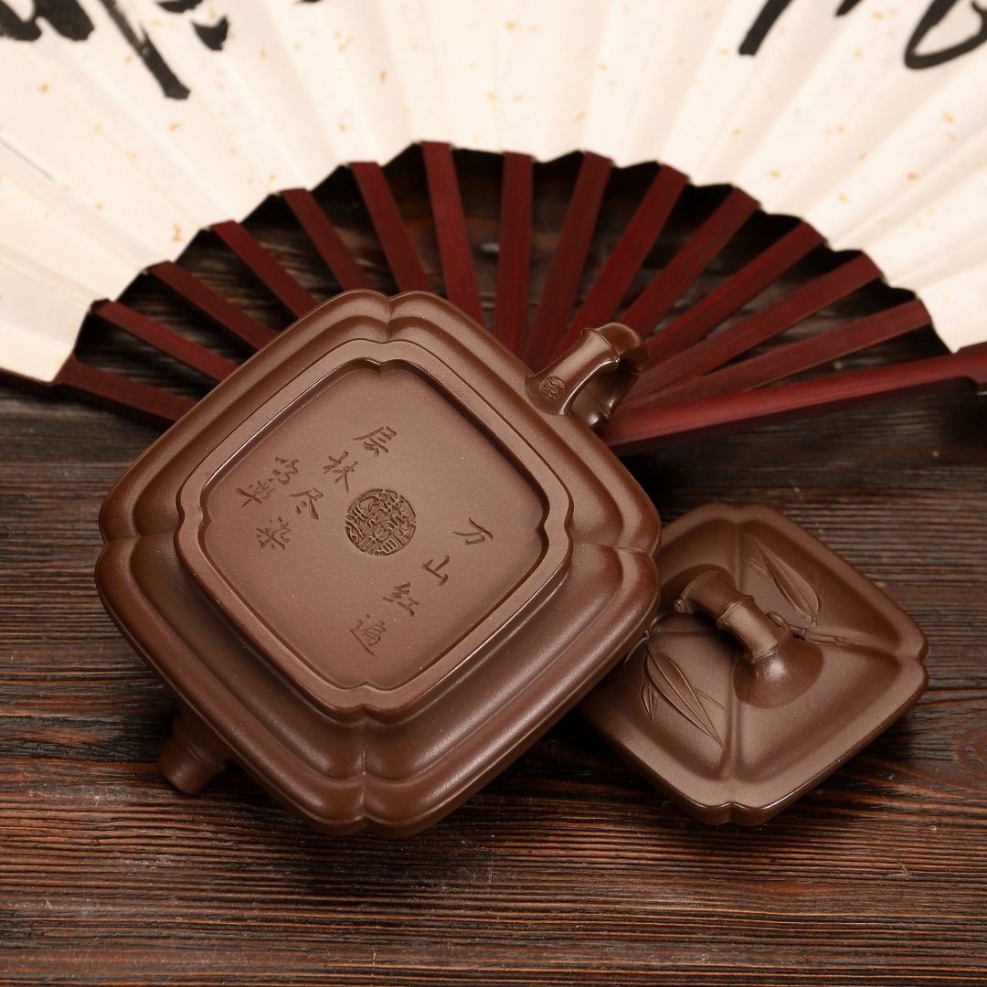Si Fang Bian Zhu Duan 200cc - Yixing Handmade Teapot - zycs_China