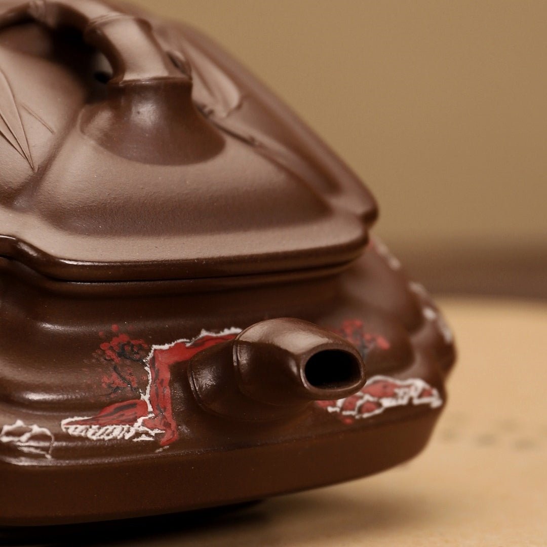 Si Fang Bian Zhu Duan 200cc - Yixing Handmade Teapot - zycs_China