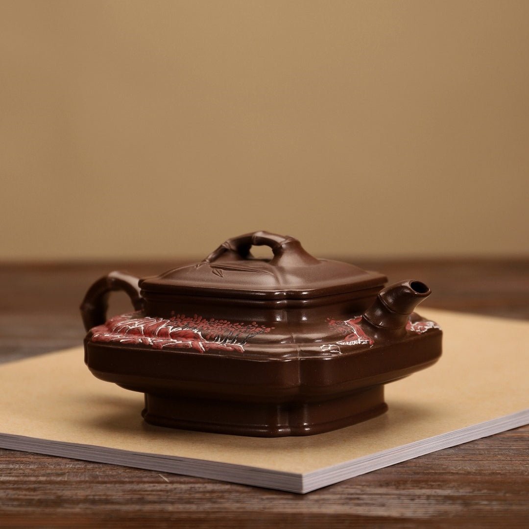 Si Fang Bian Zhu Duan 200cc - Yixing Handmade Teapot - zycs_China