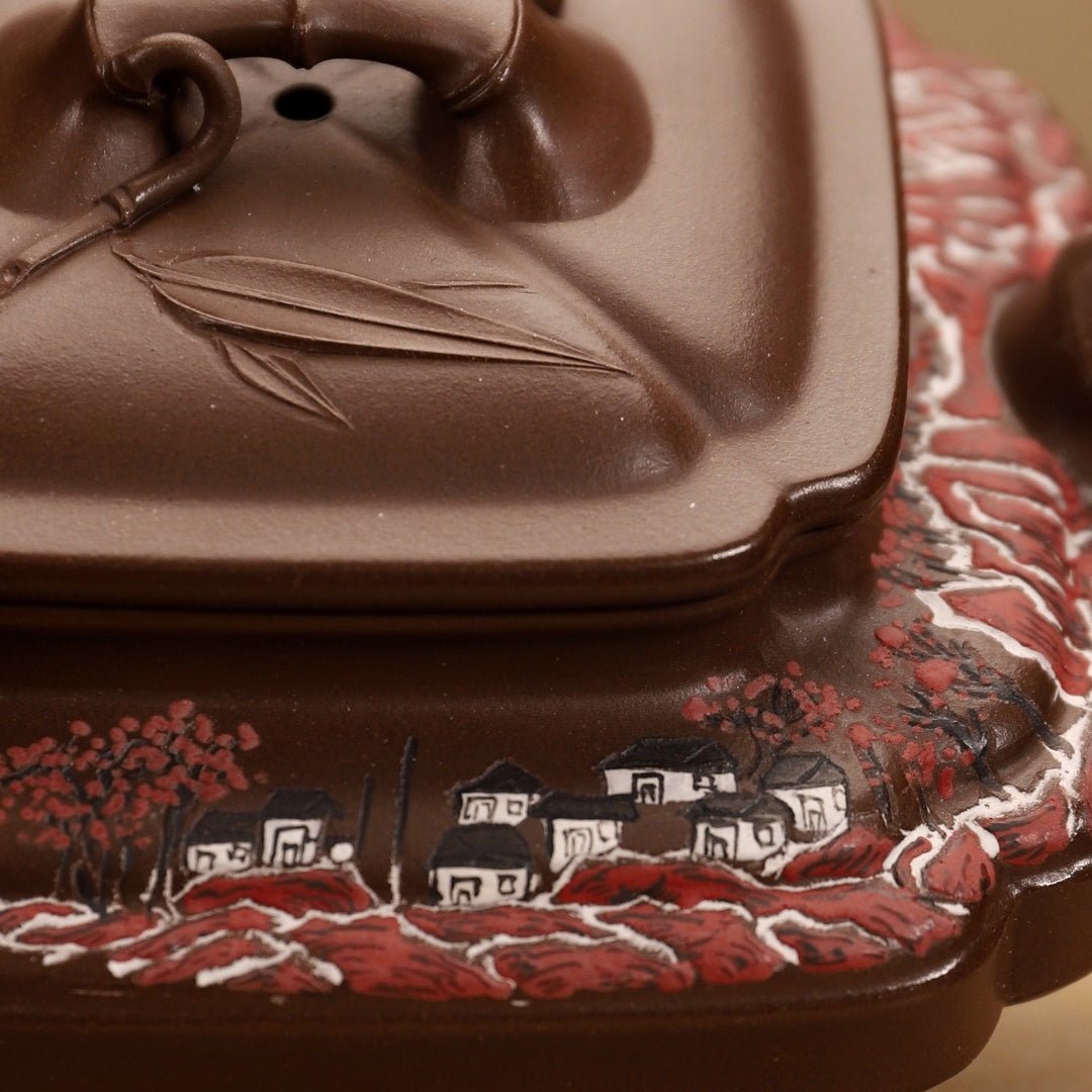 Si Fang Bian Zhu Duan 200cc - Yixing Handmade Teapot - zycs_China