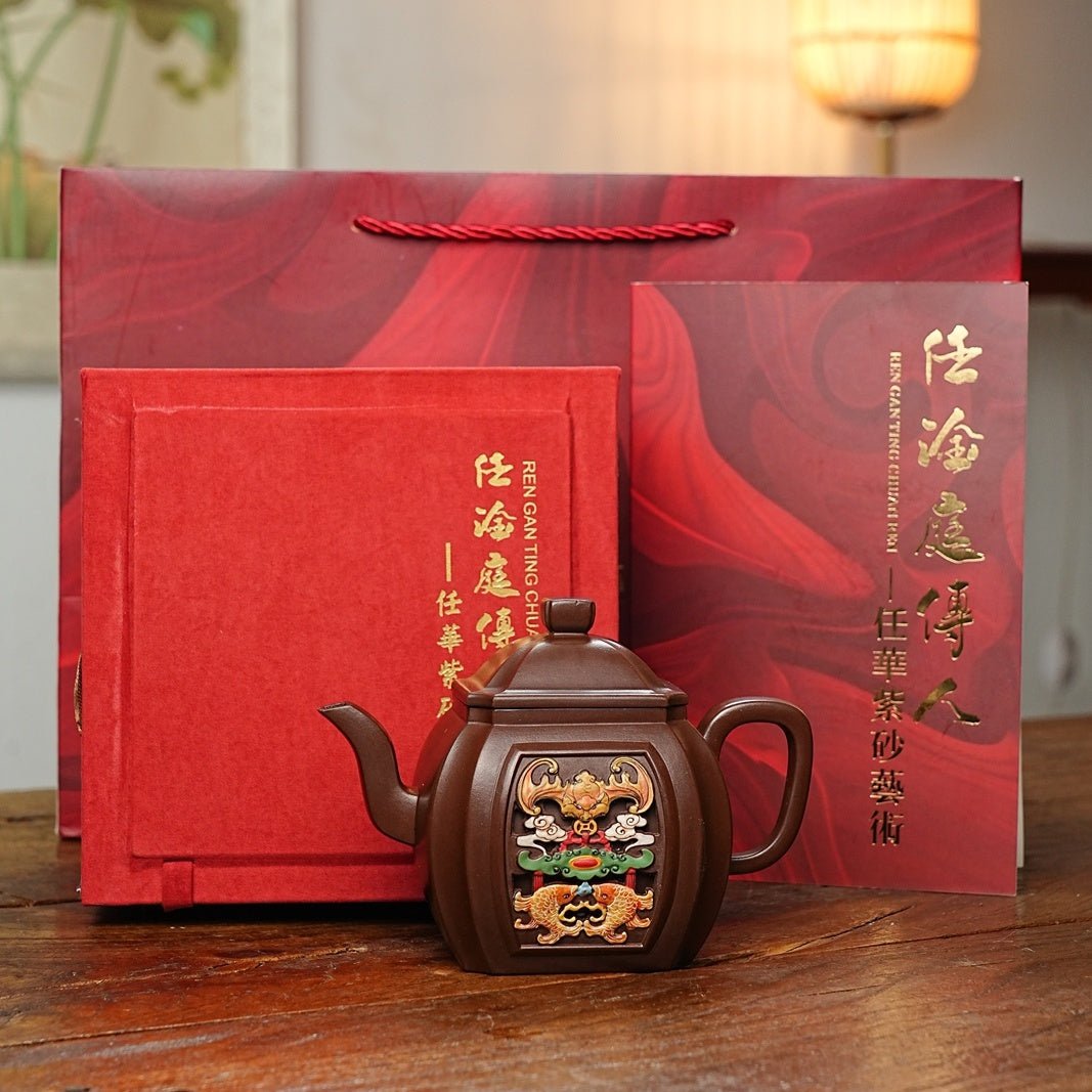 Si Fang Gong Deng 400cc - Yixing Handmade Teapot - zycs_China