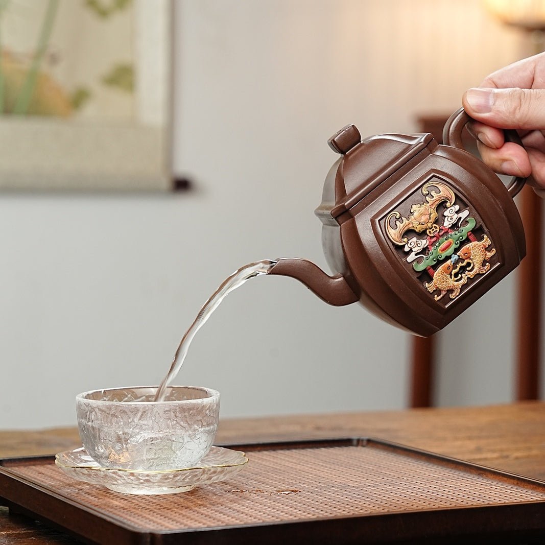 Si Fang Gong Deng 400cc - Yixing Handmade Teapot - zycs_China