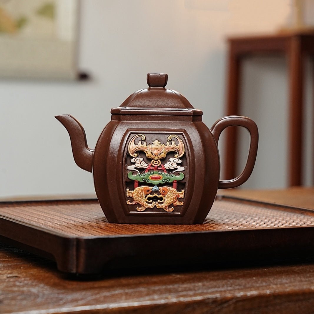 Si Fang Gong Deng 400cc - Yixing Handmade Teapot - zycs_China