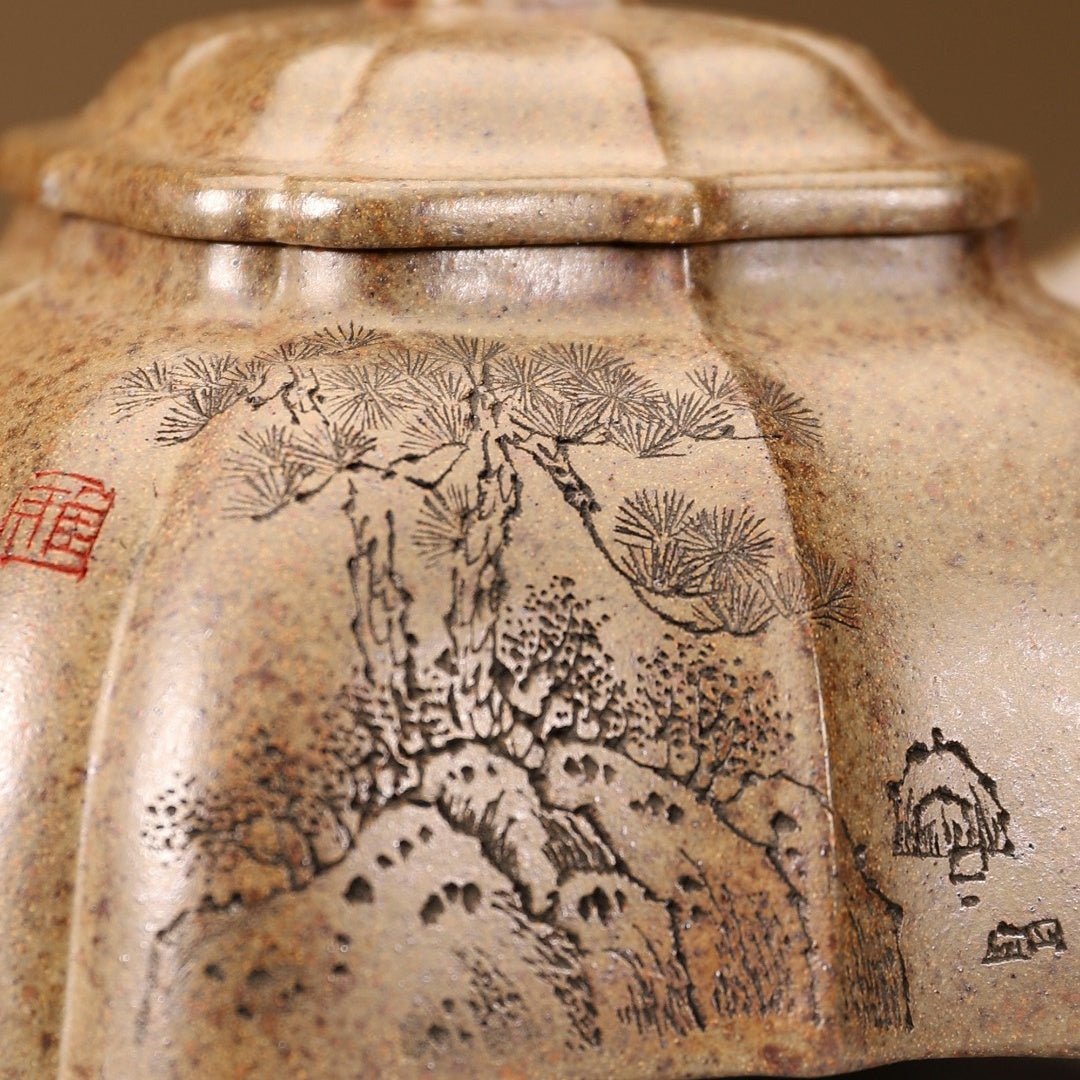 Si Fang Gu Ling 230cc - Yixing Handmade Teapot - zycs_China