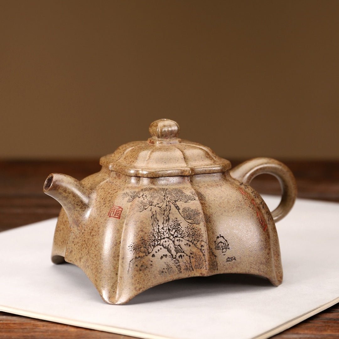 Si Fang Gu Ling 230cc - Yixing Handmade Teapot - zycs_China