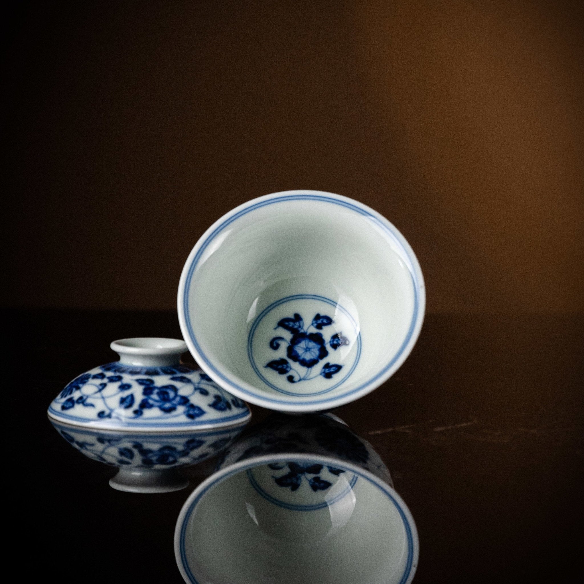 Si Ji Hua Hui 120cc - Jing De Zhen Porcelain Gaiwan zycschina
