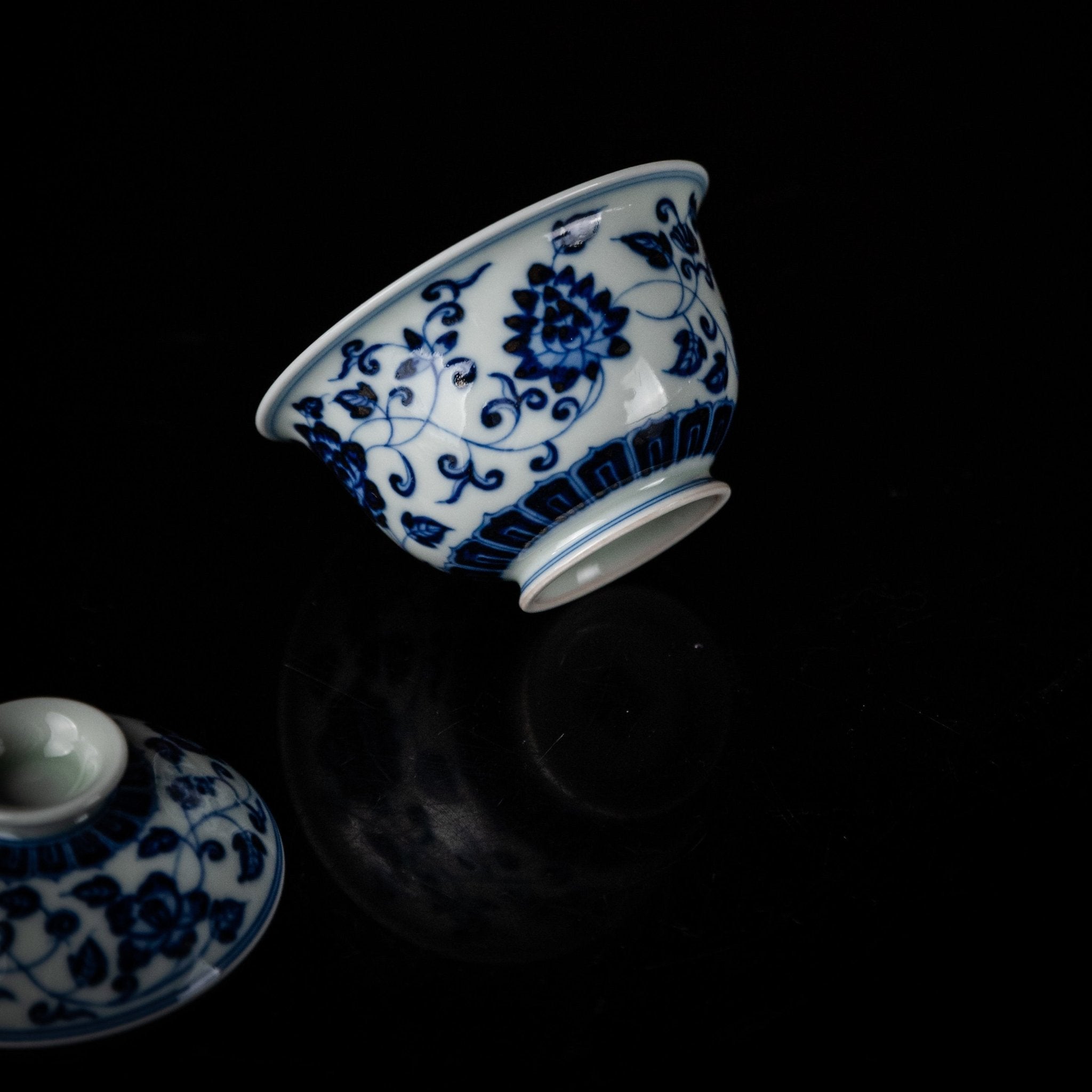 Si Ji Hua Hui 120cc - Jing De Zhen Porcelain Gaiwan zycschina