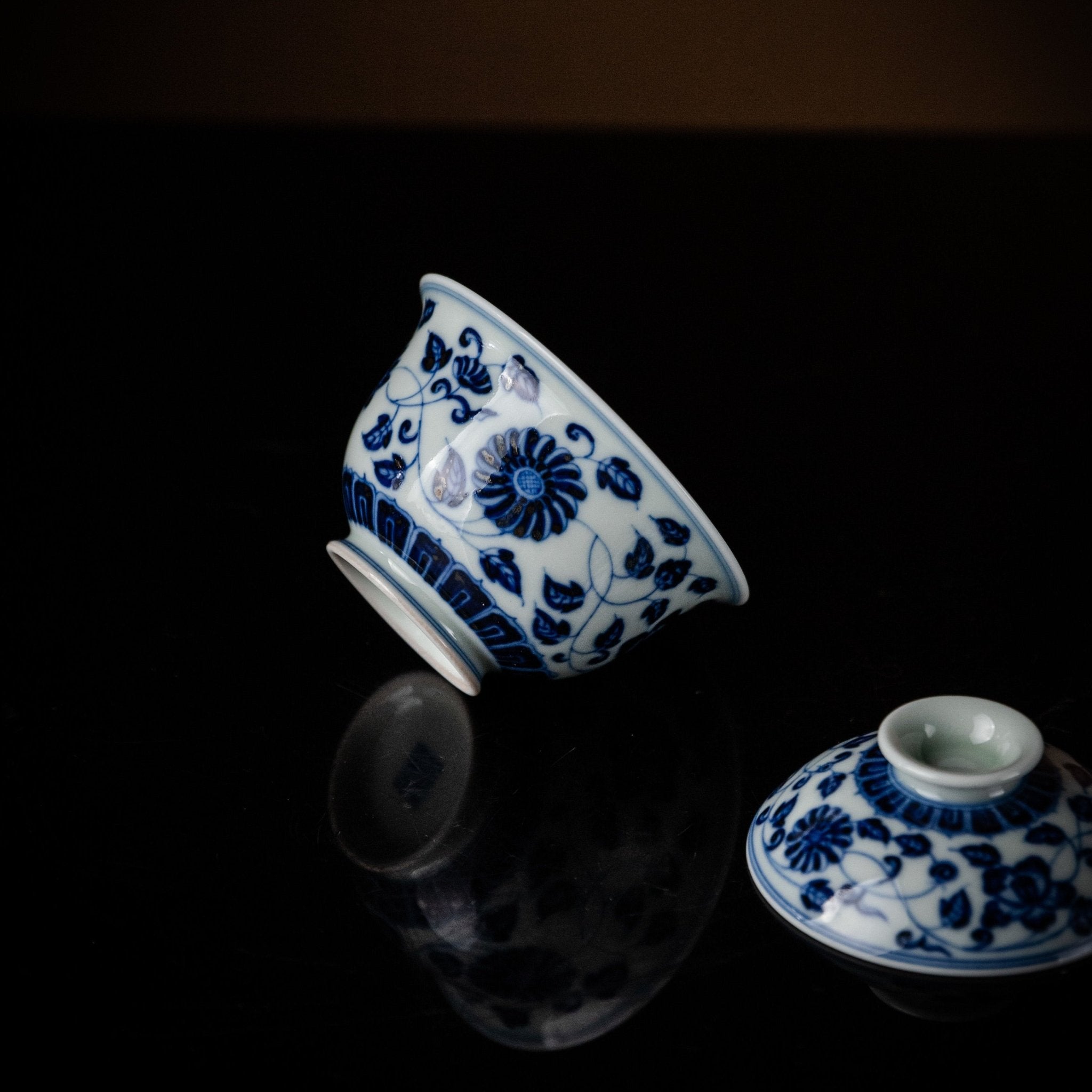 Si Ji Hua Hui 120cc - Jing De Zhen Porcelain Gaiwan zycschina