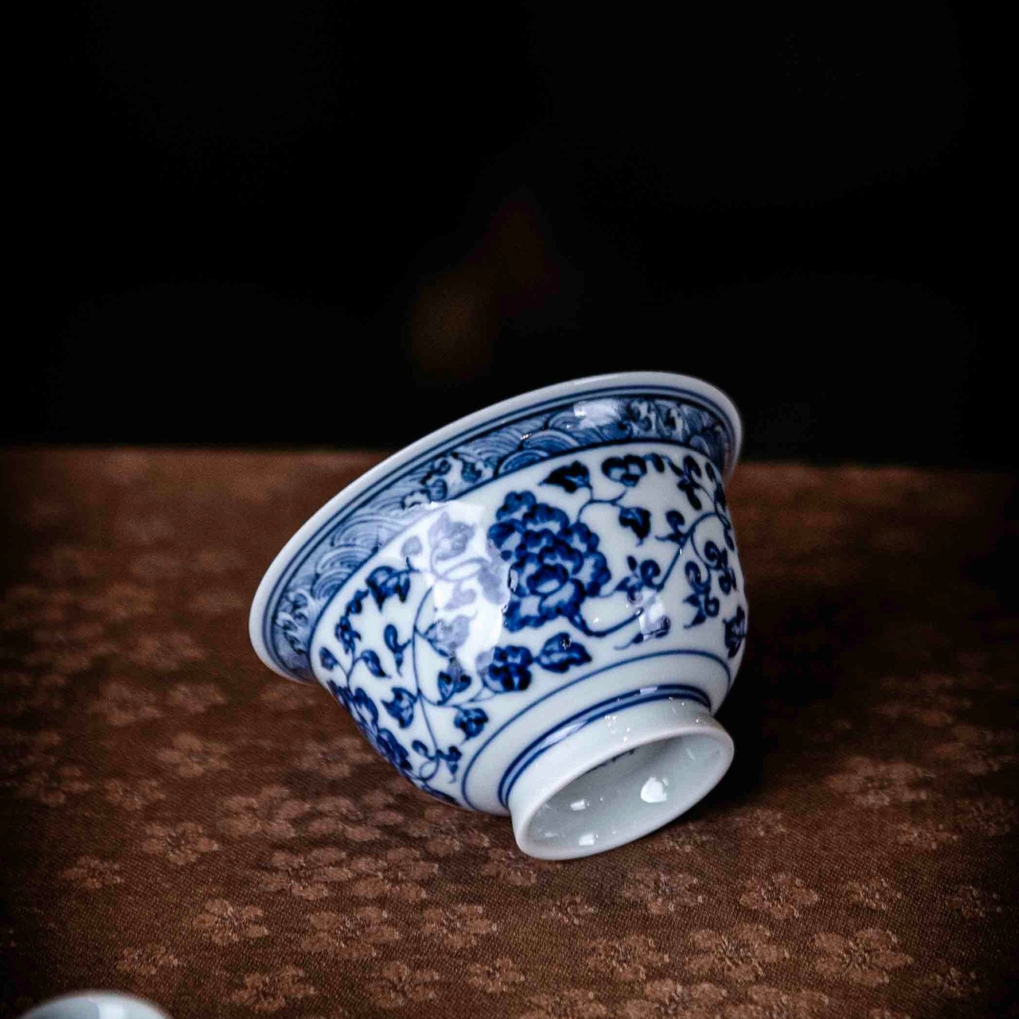 Si Ji Hua Hui 50cc - Jing De Zhen Porcelain Gaiwan - zycs_China