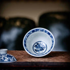 Si Ji Hua Hui 50cc - Jing De Zhen Porcelain Gaiwan - zycs_China