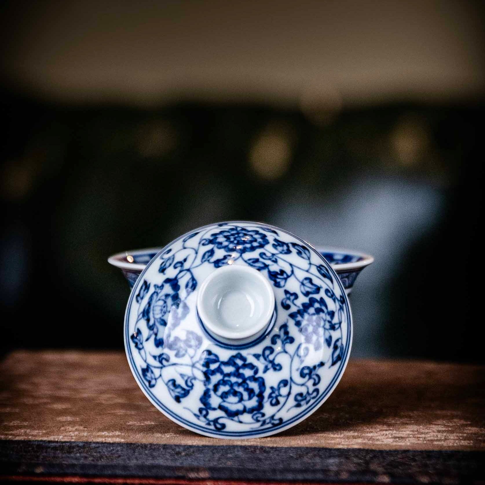 Si Ji Hua Hui 50cc - Jing De Zhen Porcelain Gaiwan - zycs_China