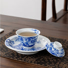 Song Hua Shan Shui 130cc - Jing De Zhen Porcelain Gaiwan - zycs_China