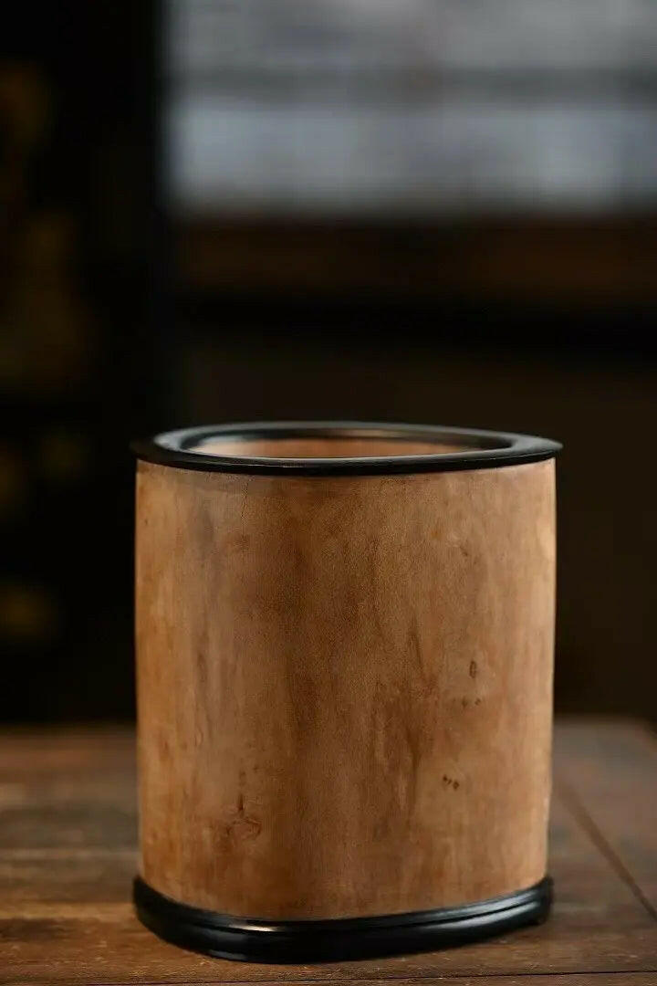 Song Xia Fu Qin · Pen holder - Wood Sculpture - zycs_China