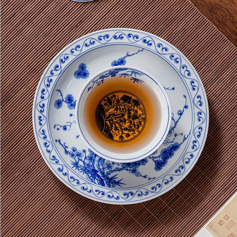 Song Zhu Mei 110cc - Jing De Zhen Porcelain Gaiwan - zycs_China