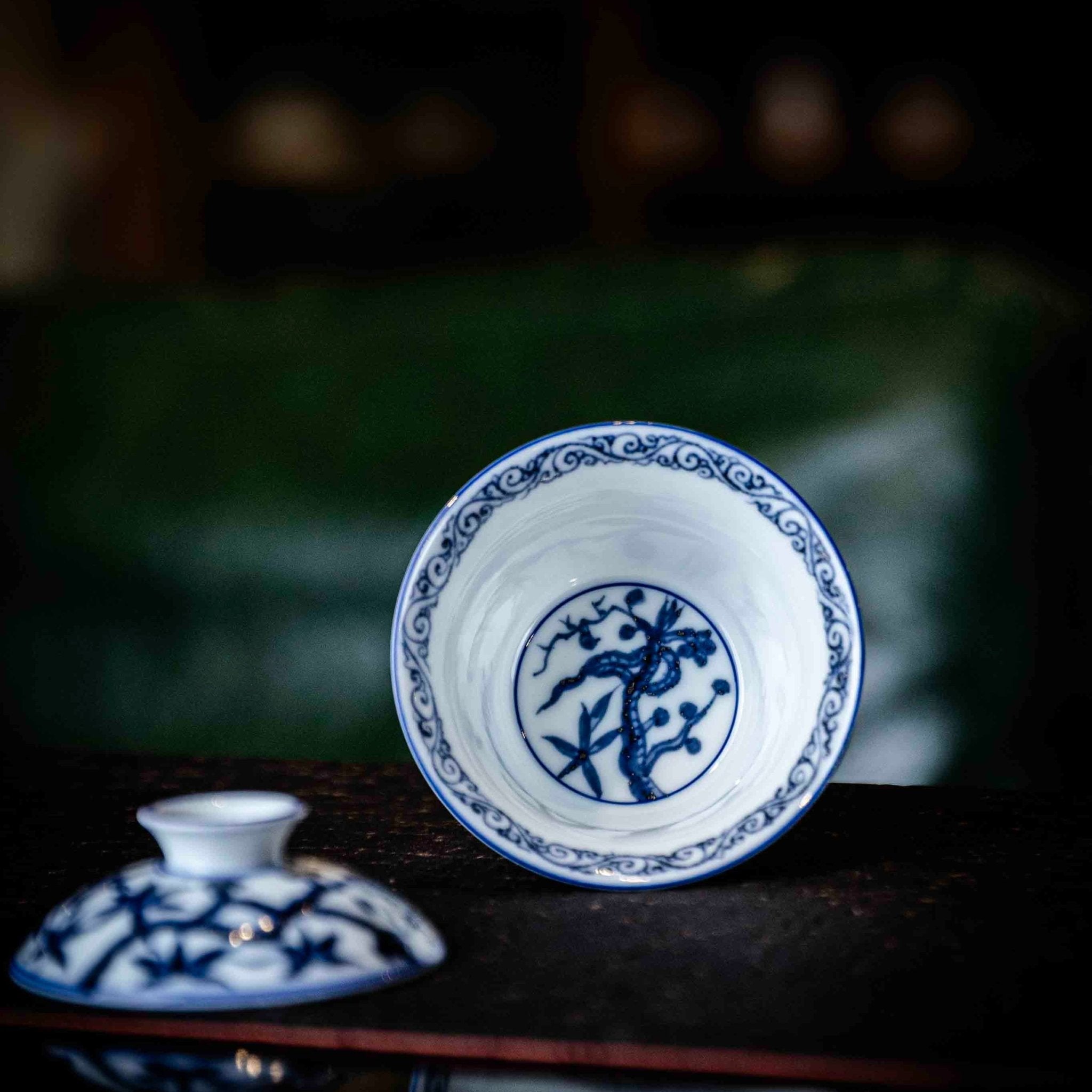 Song Zhu Mei 110cc - Jing De Zhen Porcelain Gaiwan - zycs_China