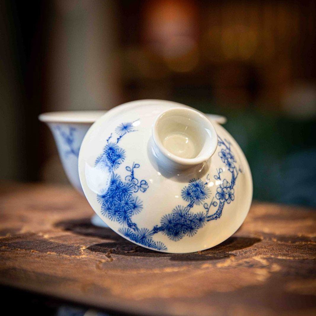 Song Zhu Mei 125cc - Jing De Zhen Porcelain Gaiwan - zycs_China