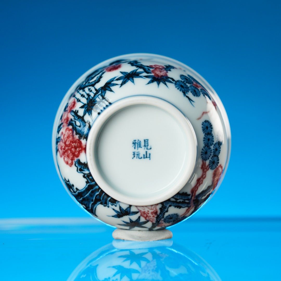 Song Zhu Mei 160cc - Jing De Zhen Porcelain Gaiwan - zycs_China