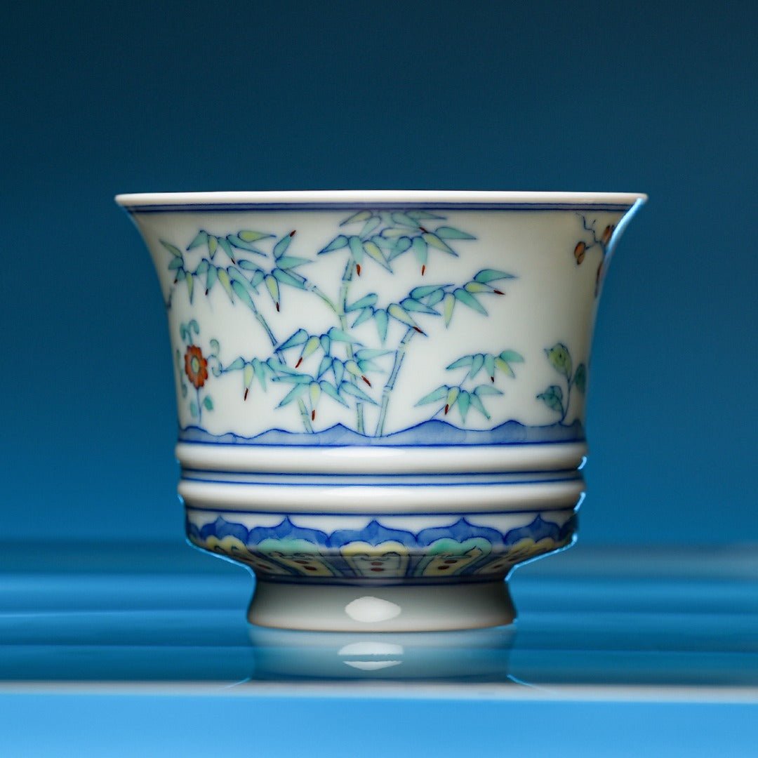 Song Zhu Mei 160cc - Jing De Zhen Porcelain Gaiwan - zycs_China
