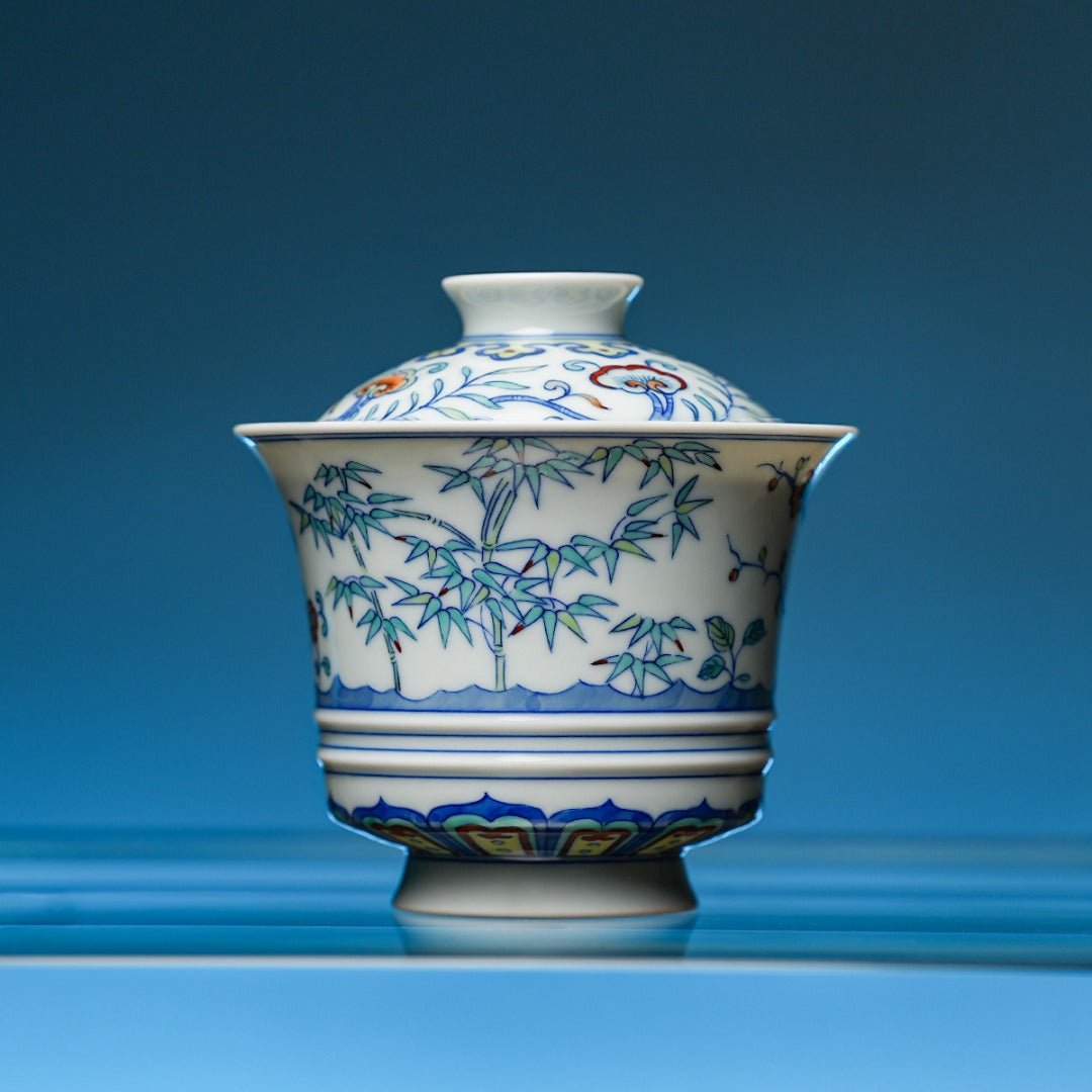 Song Zhu Mei 160cc - Jing De Zhen Porcelain Gaiwan - zycs_China